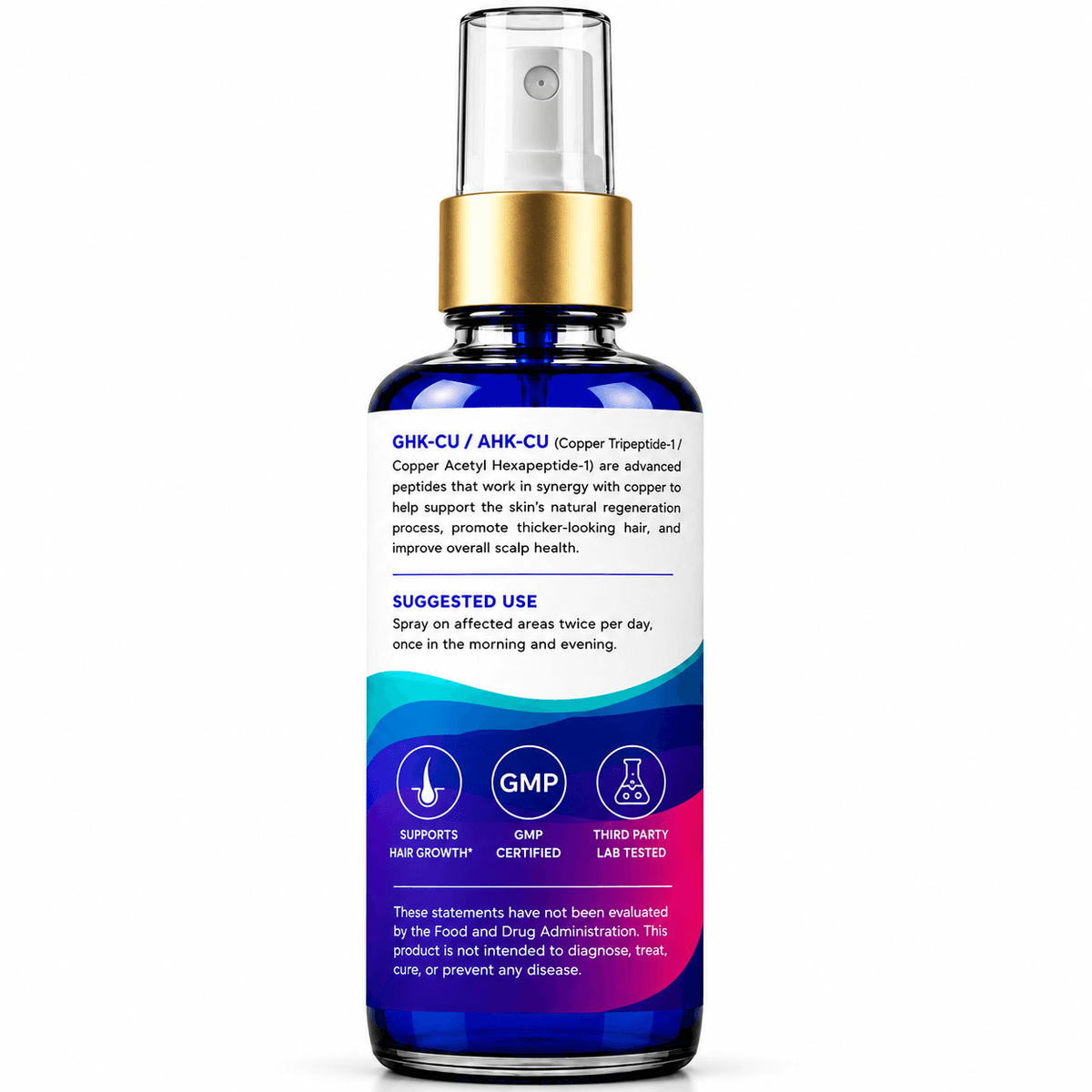 Dual peptide bottle back